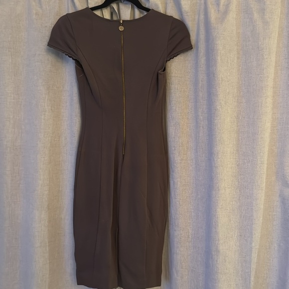 LIU JO Dark Purple / Beige Fitted Dress size XS - Picture 6 of 6